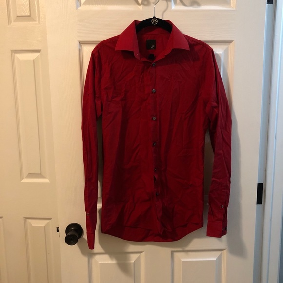 jf j.ferrar Shirts Mens Red Dress Shirt Poshmark